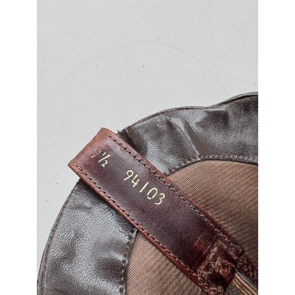 OAK TREE FARMS Dark Brown Embroidered Leather Cowboy Boots, Size 9.5 - Picture 15 of 16